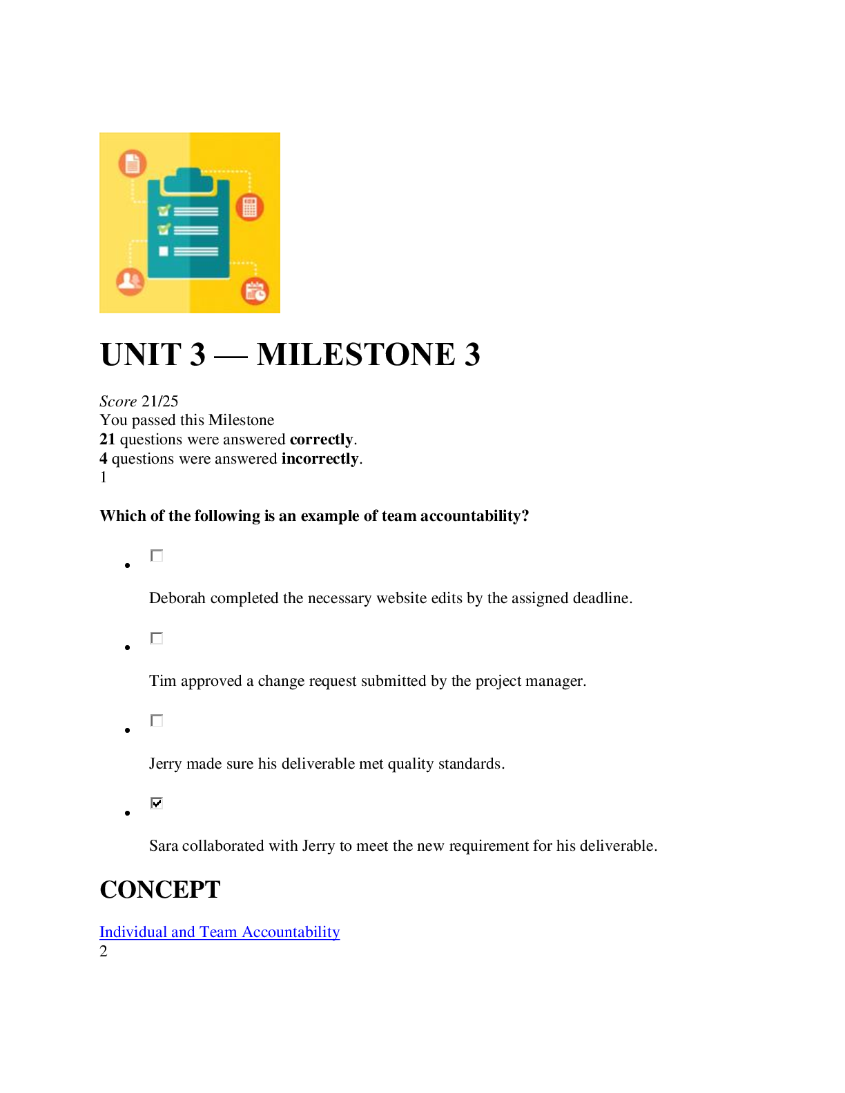 Preview of BUS 375 UNIT 3 Milestone 3 Questions/Answers (Completed) Version